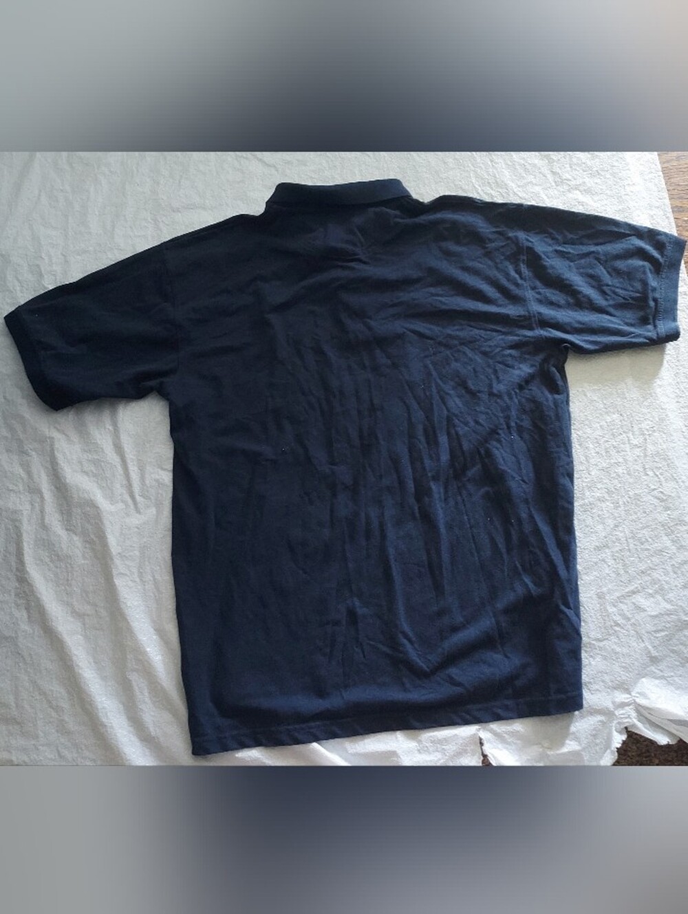 Men's Navy Polo Shirt – Classic Short Sleeve - Picture 2 of 2